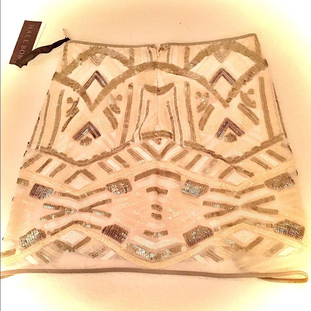 Stylish Stunning Beaded Hale Bob Skirt NWT! - Picture 2 of 5